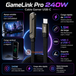 GameLink Pro 240W – Cable Gamer USB-C
