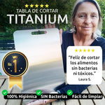 Tabla de Cortar de Titanio™ Antibacteriana y Ultra Resistente