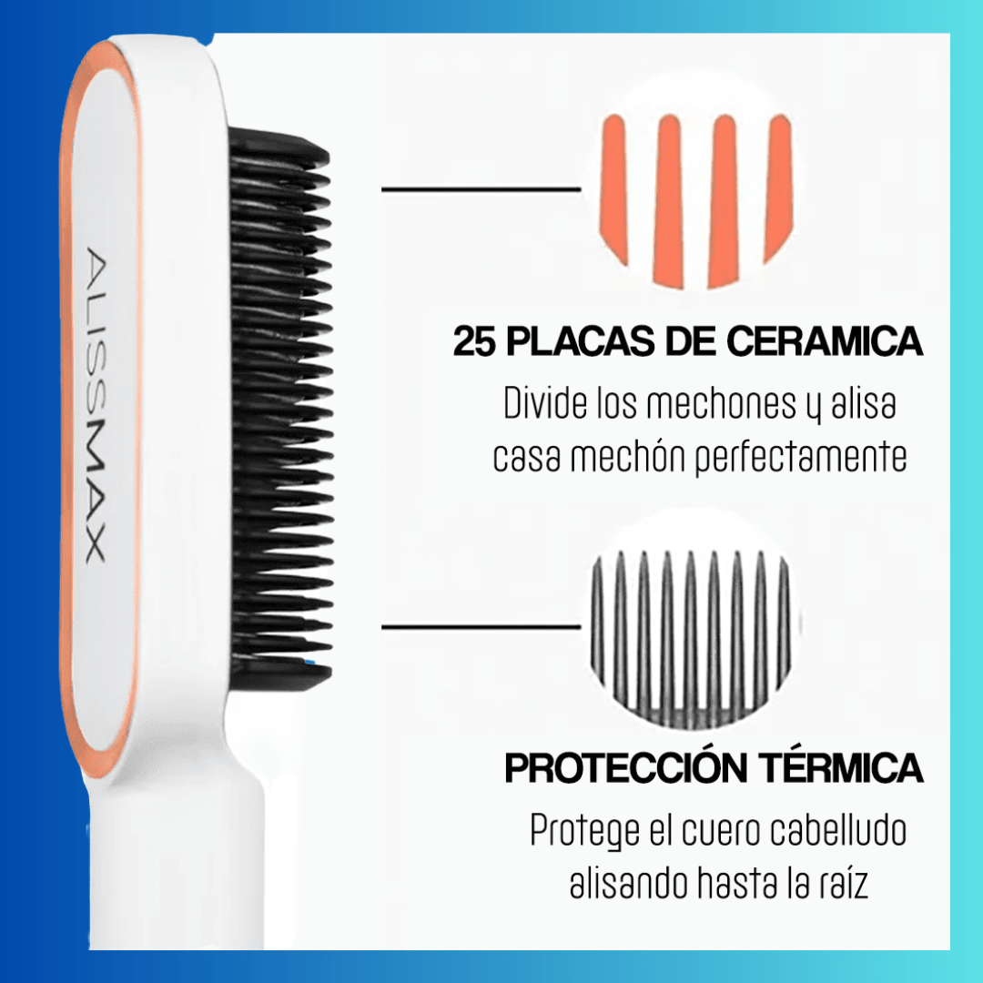AlissMax™ – Cepillo Alisador Profesional de Alta Potencia| + 1 AÑO GARANTÍA EXCLUSIVA