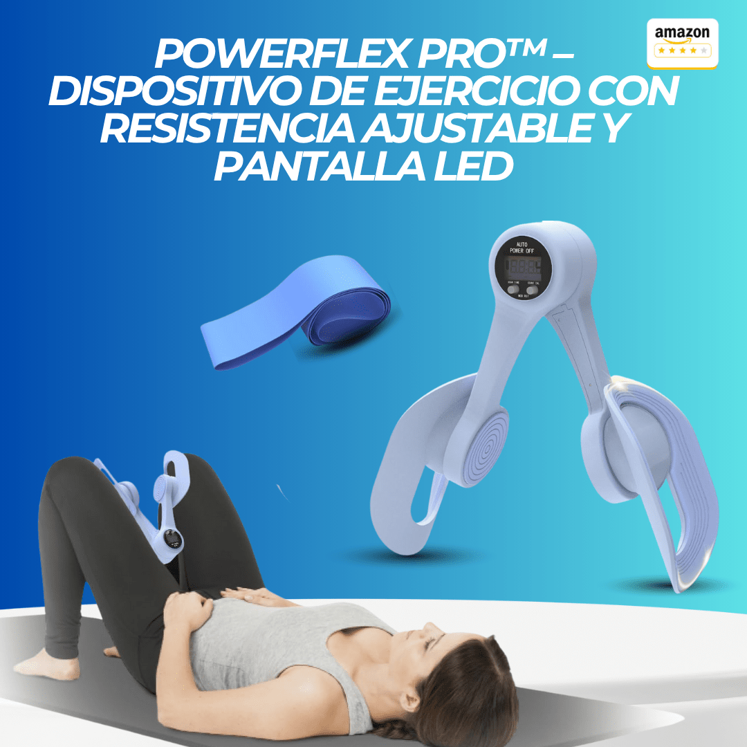 PowerFlex Pro™ – Dispositivo de Ejercicio con Resistencia Ajustable y Pantalla LED