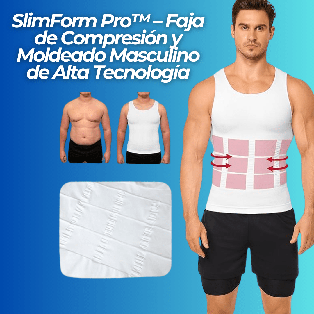 SlimForm Pro™ – Faja de Compresión y Moldeado Masculino de Alta Tecnología